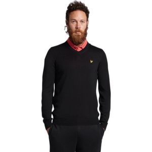 Lyle & Scott V-hals Sweater Zwart L Unisex