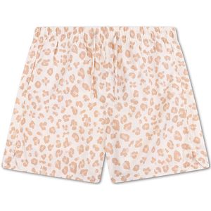 Swim Essentials | Beige Panterprint Meisjes UV Zwemshort - Maat 122/128