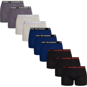 Mario Russo - Heren Onderbroeken 10-Pack Basic Boxers - Multi - Maat L