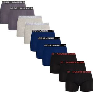 Mario Russo - Heren Onderbroeken 10-Pack Basic Boxers - Multi - Maat XXL