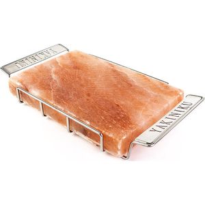 Yakiniku - BBQ Accessoire - Himalaya Zoutsteen Met Houder - 30x20 cm - 6KG - 100% Himalayazout