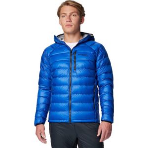 Columbia Arctic Crest Down Hooded Jacket, Mannen, Blauw, Jasje, maat: M