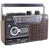 INOVALLEY - RK10N - Radiocassetterecorder - AM/FM/SW1/SW2 - 1 x 8 Watt Luidspreker