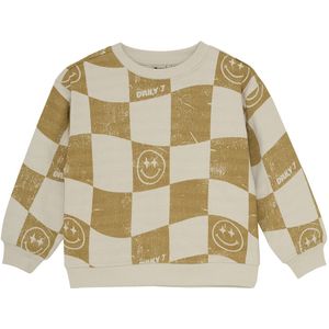 DAILY7 - Oversized Sweater Alloverprint - Creme - Truien & Vesten