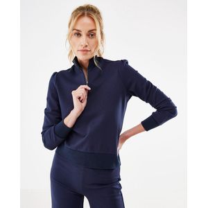 Mexx Zip Collar Sweat Navy - Maat L
