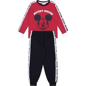 DISNEY MICKEY MOUSE Rood-zwarte pyjama, lange mouw