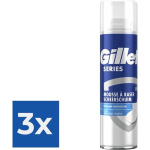 Gillette Series Verzorgende Scheerschuim Mannen - 250 ml - Voordeelverpakking 3 stuks