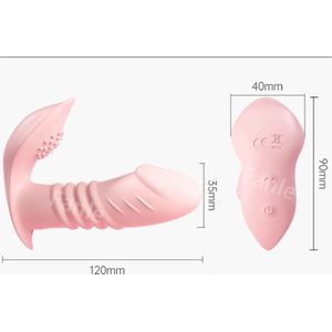 Afstandsbediening Thuring Vibrator Voor Vrouwen Clitoris Stimulator Vrouwelijke Telescopische Masturbatie Vibrerende Dildo G Spot Seksspeeltjes