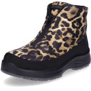 JOSEF SEIBEL - Enkellaarsjes - Beige / Zwart - Dierenprint