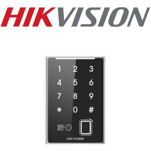 Hikvision DS-K1109DKFB-QR – Geavanceerde Kaartlezer met Vingerafdruk, QR-code en Bluetooth