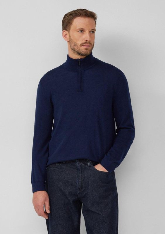 Gebreide Trui - Merinowol - Troyer Kraag - Schipperstruien