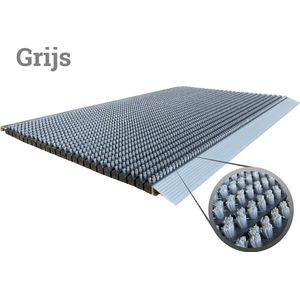 Nieuw: extra groot! Buitenmat: ADmat Borstelmat Grijs 90x60 cm (bxd) Deurmat voor buiten