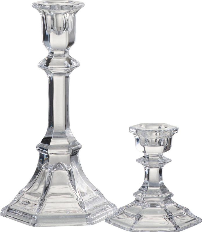 J-Line Kandelaar Klassiek Glas Transparant Large