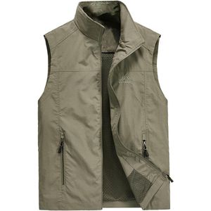 Heren Gilet Mouwloos Vest voor Outdoor en Reizen met Zakken