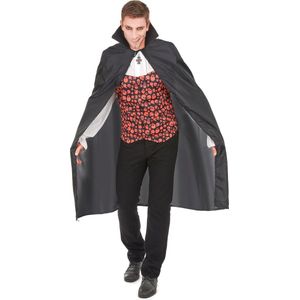Vegaoo - Dracula cape voor volwassenen Halloween kleding - Zwart - One Size