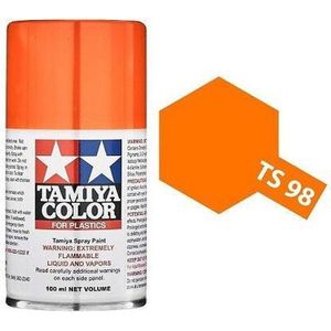 Tamiya TS-98 Pure Orange - Gloss - Acryl Spray - 100ml Verf spuitbus