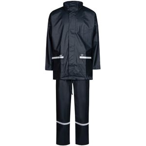 Donkerblauw regenpak van Lyngsøe Rainwear S
