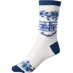 Sokken delftsblauw fiets