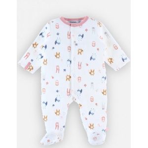 Noukie's - Pyjama - Meisje - Velour - Dieren all over - 3 maand 62