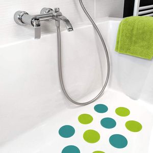 Unyqoos ® Veiligheidsstickers voor Badkamer met Kleurige Antisliplaag en Zelfklevende Eigenschappen