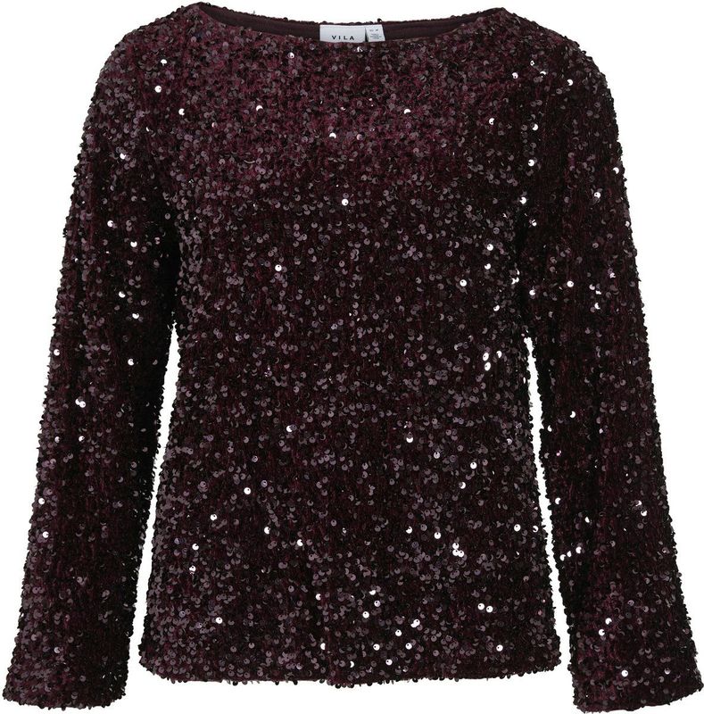 Blouseshirt met pailletten, model 'FAITH'