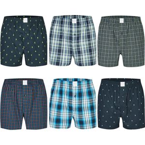 MG-1 - Wijde Boxershorts - Assorti Mix D815 - Multipack - 100% Katoen