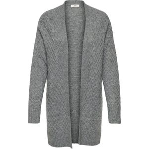 Jacqueline de Yong - Jdybigum Long Open Cardigan - Vest - Medium Grey Melange