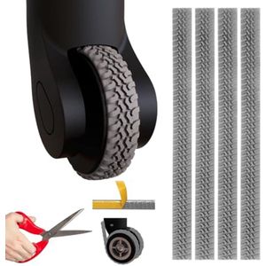 Lichtgewicht Siliconen Wieldoppen voor Bagage - 4 Stuks