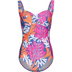 Dames Badpak Pastunette - Coral Flower - Corrigerend - Maat 38