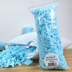 Zentix memory foam vulling 200g - Verstelbare traagschuim vlokken voor hoofdkussen - Kussen vulling voor traagschuim kussen