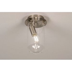 Lumidora Plafondlamp 73411 - Plafonniere - E14 - Staalgrijs - Metaal - ⌀ 13 cm