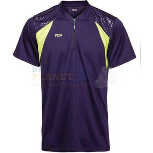 RSL T-shirt Badminton Tennis Paars/Geel maat XS