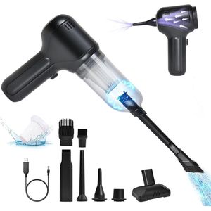 Draadloze handstofzuiger voor auto en huis USB-oplaadbaar - krachtige handstofzuiger 150.000 rpm met accu .