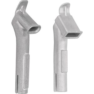 Snelsoldeermondstukken - 2 Stuks - Roestvrij Staal - Rechthoekig Mondlassen - PVC PP PE .