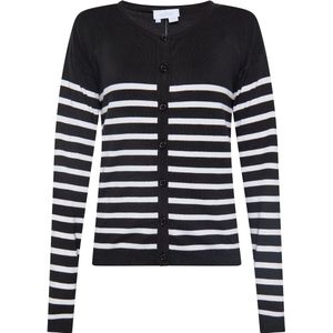 usha BLUE LABEL Gebreid vest  zwart / wit