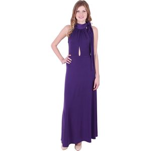 Elegante paarse maxi jurk van John Zack