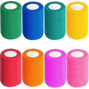 Zelfklevend Zwachtel - Elastisch en Ademend - Voor Sport en Herstel - Houdt Zonder Klemmen - 8 Rollen - 7.5 cm x 4.5 m - 8 Stuks