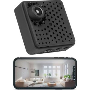 Nuvance - Spy Camera Wifi met App - Verborgen Camera - HD 1080p - Spycam - Beveiligingscamera Binnen en Buiten - Bewakingscamera