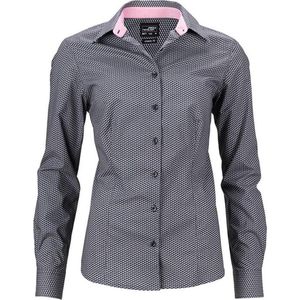James and Nicholson Dames/dames Vleugelshirt (Titanium Grijs/Wit)