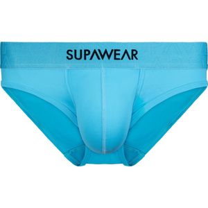SUPAWEAR Neon Brief Neon Blue - MAAT S - Heren Ondergoed - Slip voor Man - Mannen Brief