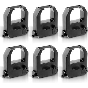 Gosknor 6 Stuks Tijdklok Lint, Tijdklok Inktlint Vervanging Geschikt voor alle Amano PIX en TCX Seriemodellen en Amano BX-6000 EX-9000 EX-9500 CP-3000 NS5100 TS-3000i TS-4000i