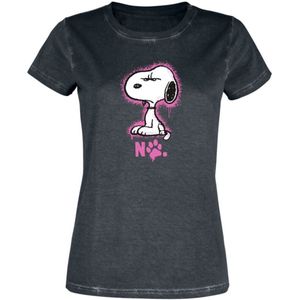 Peanuts Snoopy - No Dames T-shirt - zwart - XXL