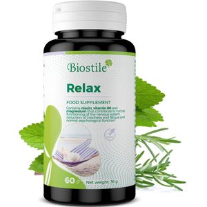 Biostile – Relax – Citroenmelisse extract – 60 Capsules