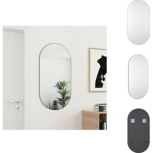vidaXL Wandspiegel - 100 x 50 cm - Glazen spiegel 0.5 cm dik - Montage vereist - Spiegel