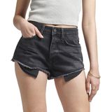 Superdry - Vintage High Rise - Korte Jeans - Zwart