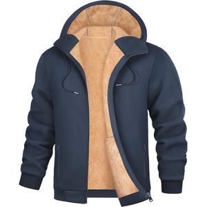 Fleecejack voor heren - Warm en comfortabel sweatjack met capuchon