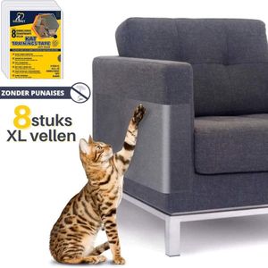 Huisdieren Krabschade Bescherming - 8 Stuks EXTRA GROOT (44,5x 32CM) - meubelbescherming - krab beschermer - anti krab katten & honden - krabpaal - Bescherming tegen krabschade - krabpaal voor katten - antikrabben - bankbeschermer