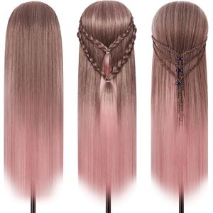 Kapperspop Met Echt Haar - Oefenhoofd Voor Beginners En Studenten - Inclusief Statief Voor Handige Styling