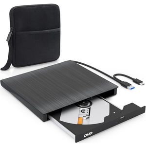 Externe DVD Speler Voor Laptop - CD Brander - Plug & Play