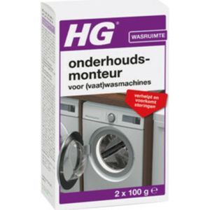 1 x HG Onderhoudsmonteur Voor (Vaat)Wasmachines 200 ml - Wasmachine Onderhoud - Vaatwasser Onderhoud - Kalk Verwijderaar - Vuil Verwijderen - Wasmachine Reiniging